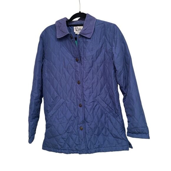 Lilly Pulitzer periwinkle snap front quilted jacket - size s - Picture 1 of 7